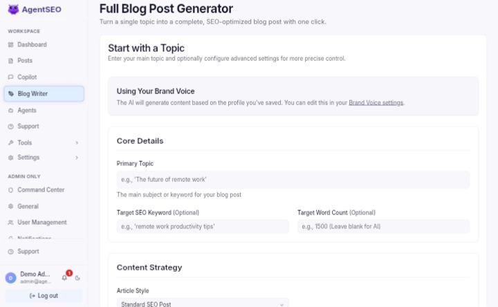 Blog Post Writer