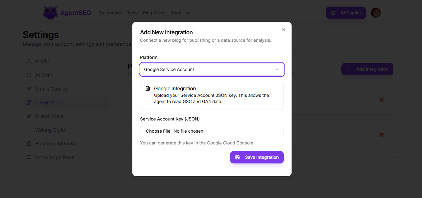 google-service-key-upload