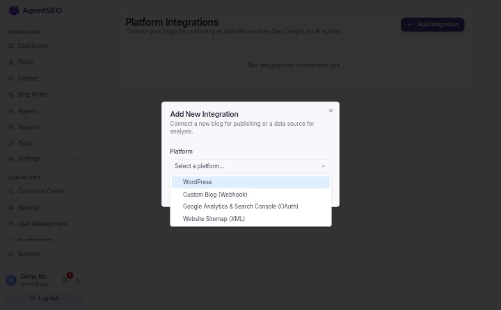 Google OAuth Client Settings