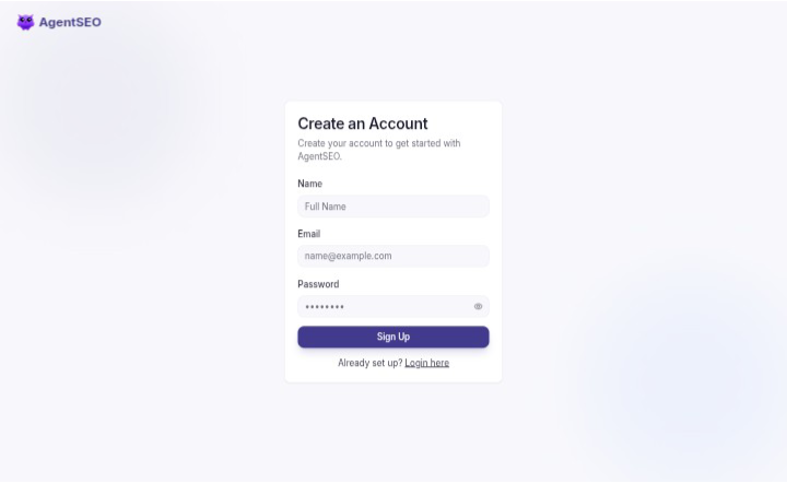 Registration Page